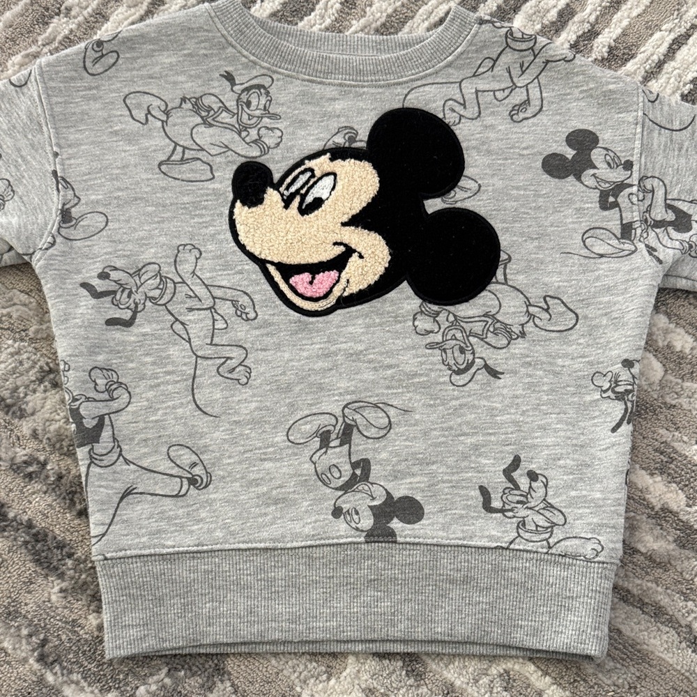 Disney Mickey Mouse Gray Kids Sweatshirt